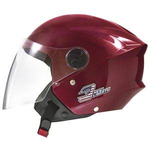 CAPACETE NEW LIBERTY THREE ELITE VERMELHO BRILHANTE Nº 56