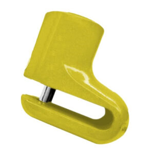 TRAVA MOTO DISCO MODELO REDONDO 25MM AMARELA