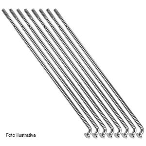 JOGO RAIO TRASEIRO 4MM CROMADO XTZ150 CROSSER 14/ /XTZ125 E/K LONA